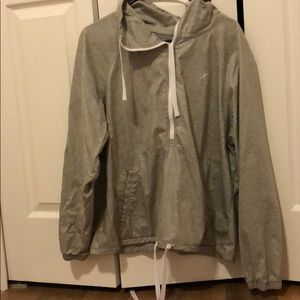 grey windbreaker